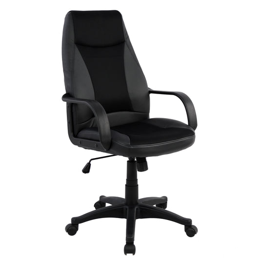 ΚΑΡΕΚΛΑ ΓΡΑΦΕΙΟΥ GAMING SIVIR ΜΕ ΜΑΥΡΟ PU 59x 60x115