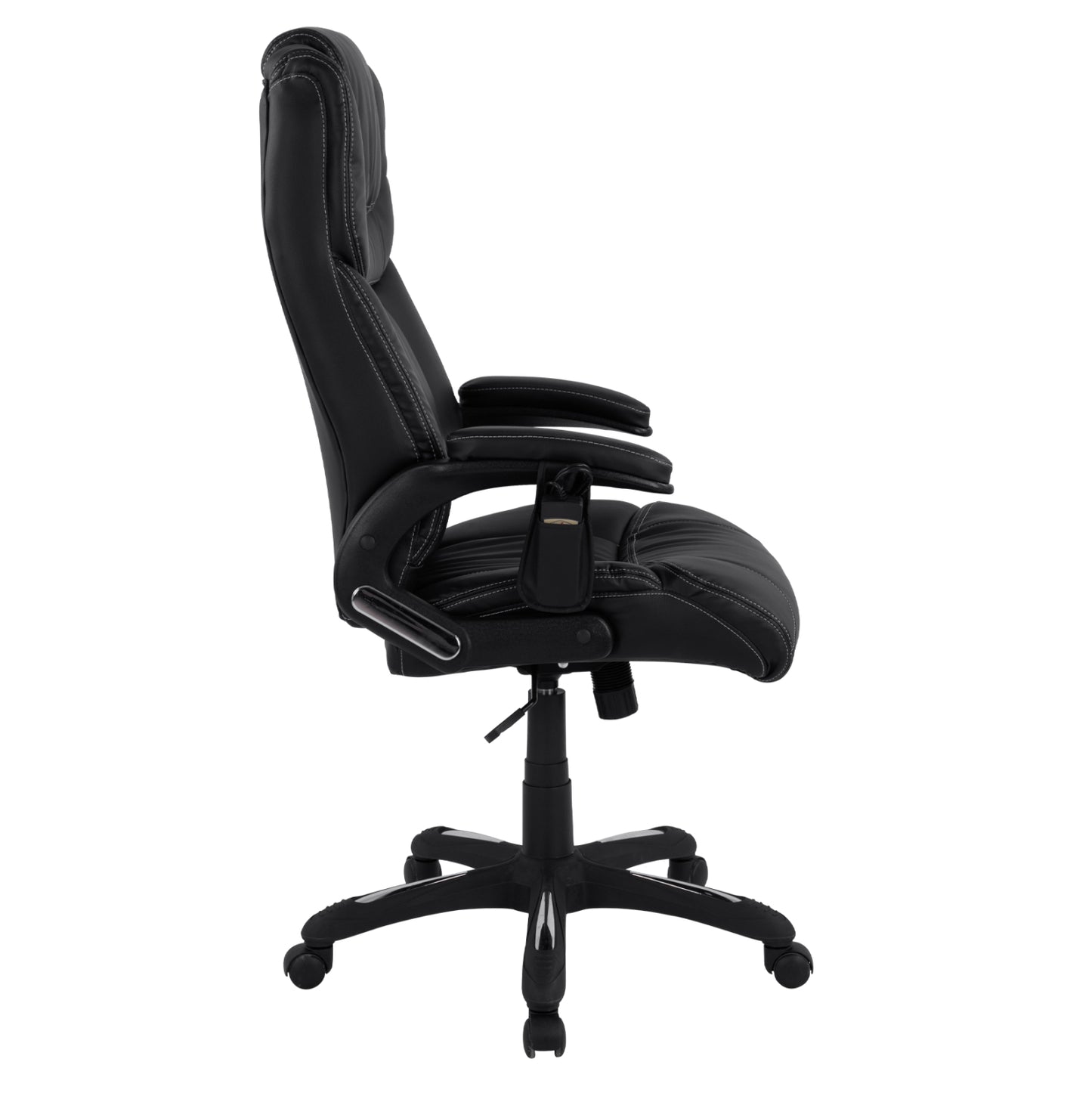 ΚΑΡΕΚΛΑ ΓΡΑΦΕΙΟΥ THORIN ΜΕ MASSAGE ΜΑΥΡΗ 62x70x127