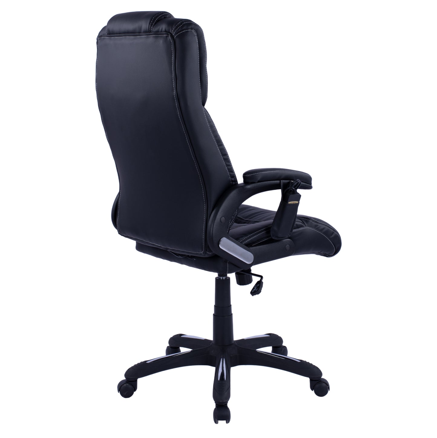 ΚΑΡΕΚΛΑ ΓΡΑΦΕΙΟΥ THORIN ΜΕ MASSAGE ΜΑΥΡΗ 62x70x127