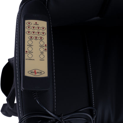 ΚΑΡΕΚΛΑ ΓΡΑΦΕΙΟΥ THORIN ΜΕ MASSAGE ΜΑΥΡΗ 62x70x127