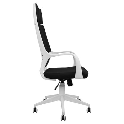 OFFICE CHAIR ANIVIA BLACK & WHITE LEG 64x61x126