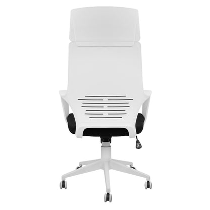 OFFICE CHAIR ANIVIA BLACK & WHITE LEG 64x61x126