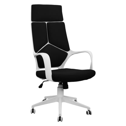 OFFICE CHAIR ANIVIA BLACK & WHITE LEG 64x61x126