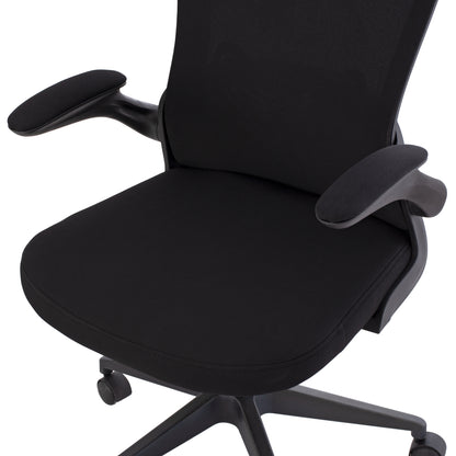 ΚΑΡΕΚΛΑ ΓΡΑΦΕΙΟΥ ELSIR ΜΑΥΡΟ MESH ΜΑΥΡΟΣ ΣΚΕΛΕΤΟΣ 60x56x105