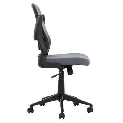 ΚΑΡΕΚΛΑ ΓΡΑΦΕΙΟΥ ELSIR ΜΑΥΡΟΣ ΣΚΕΛΕΤΟΣ ΓΚΡΙ MESH 60x56x105