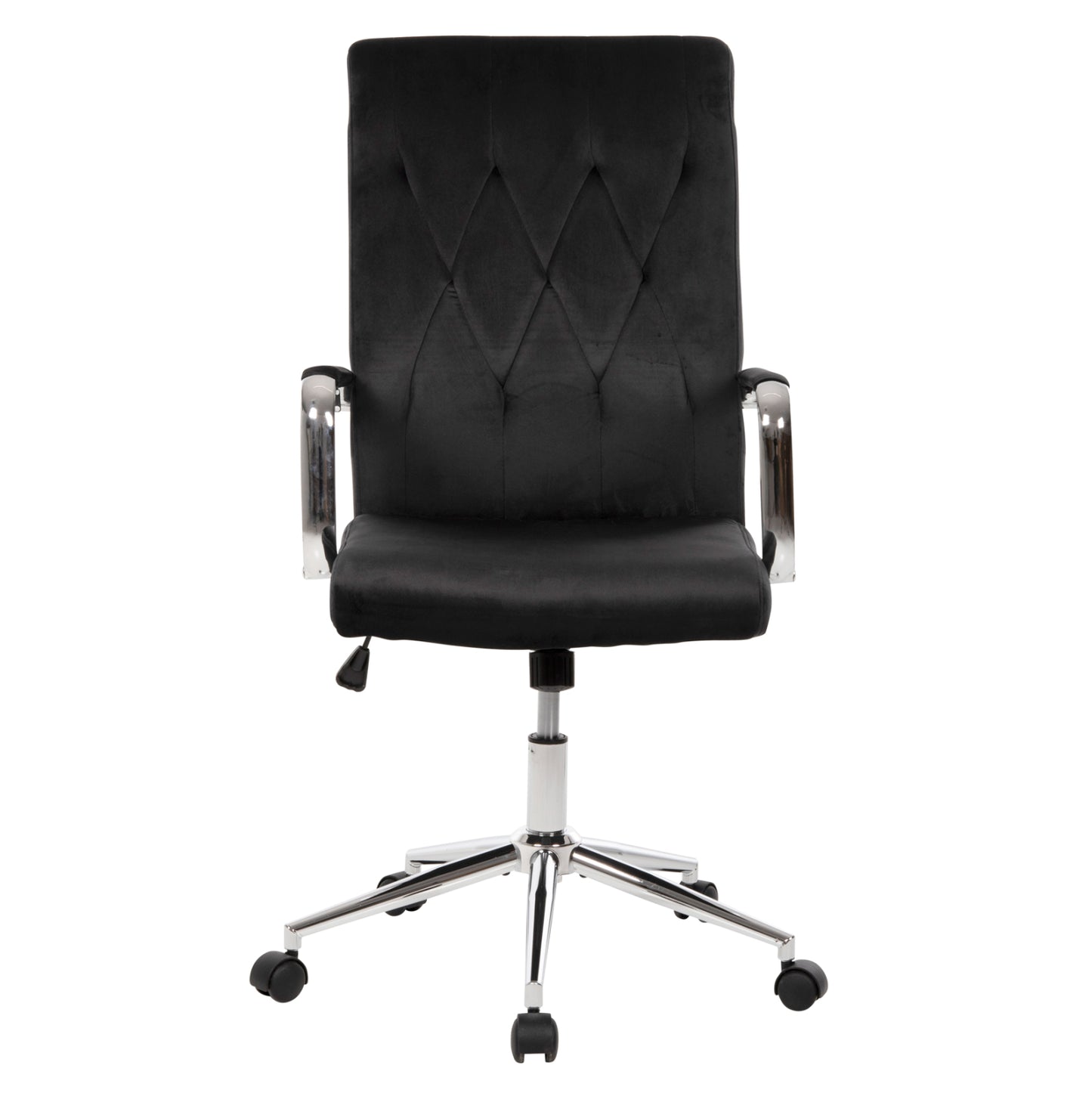 ΚΑΡΕΚΛΑ ΓΡΑΦΕΙΟΥ JOSEF ΜΑΥΡΟ ΒΕΛΟΥΔΟ-INOX ΒΑΣΗ 58x61x105-113