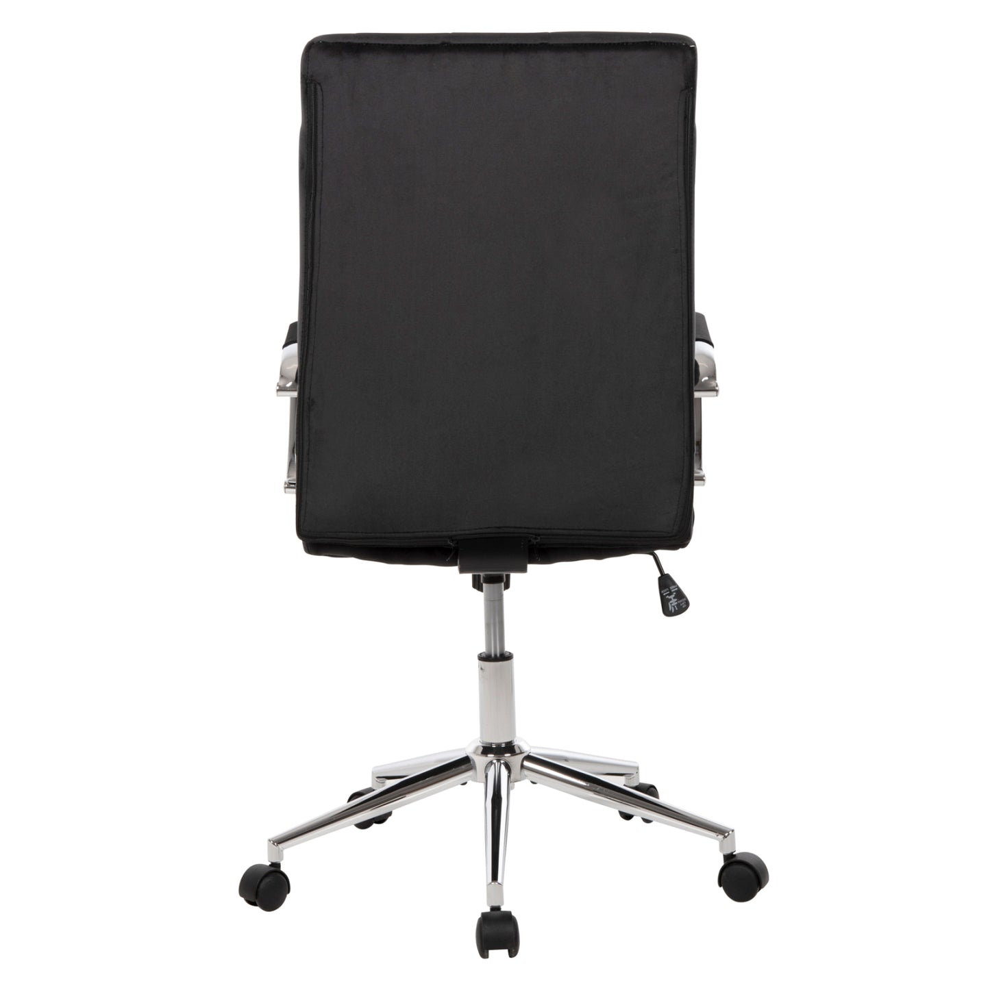 ΚΑΡΕΚΛΑ ΓΡΑΦΕΙΟΥ JOSEF ΜΑΥΡΟ ΒΕΛΟΥΔΟ-INOX ΒΑΣΗ 58x61x105-113