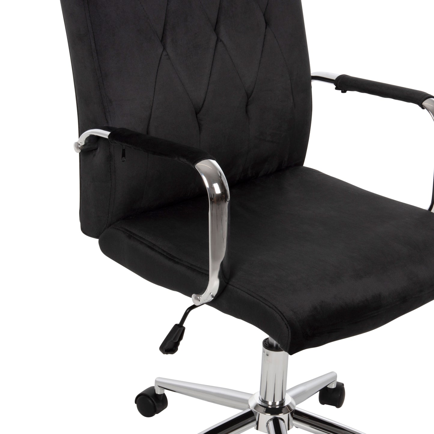 ΚΑΡΕΚΛΑ ΓΡΑΦΕΙΟΥ JOSEF ΜΑΥΡΟ ΒΕΛΟΥΔΟ-INOX ΒΑΣΗ 58x61x105-113