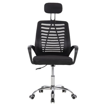 ΚΑΡΕΚΛΑ ΓΡΑΦΕΙΟΥ TRAIL2 ΜΑΥΡΟ MESH-ΠΟΔΙ ΧΡΩΜΙΟΥ 62x59x120