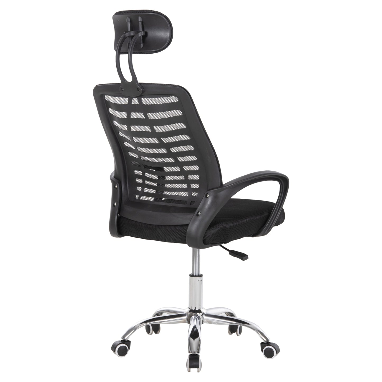 ΚΑΡΕΚΛΑ ΓΡΑΦΕΙΟΥ TRAIL2 ΜΑΥΡΟ MESH-ΠΟΔΙ ΧΡΩΜΙΟΥ 62x59x120