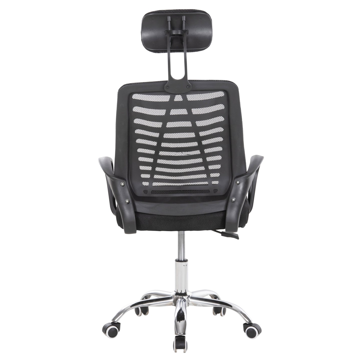 ΚΑΡΕΚΛΑ ΓΡΑΦΕΙΟΥ TRAIL2 ΜΑΥΡΟ MESH-ΠΟΔΙ ΧΡΩΜΙΟΥ 62x59x120