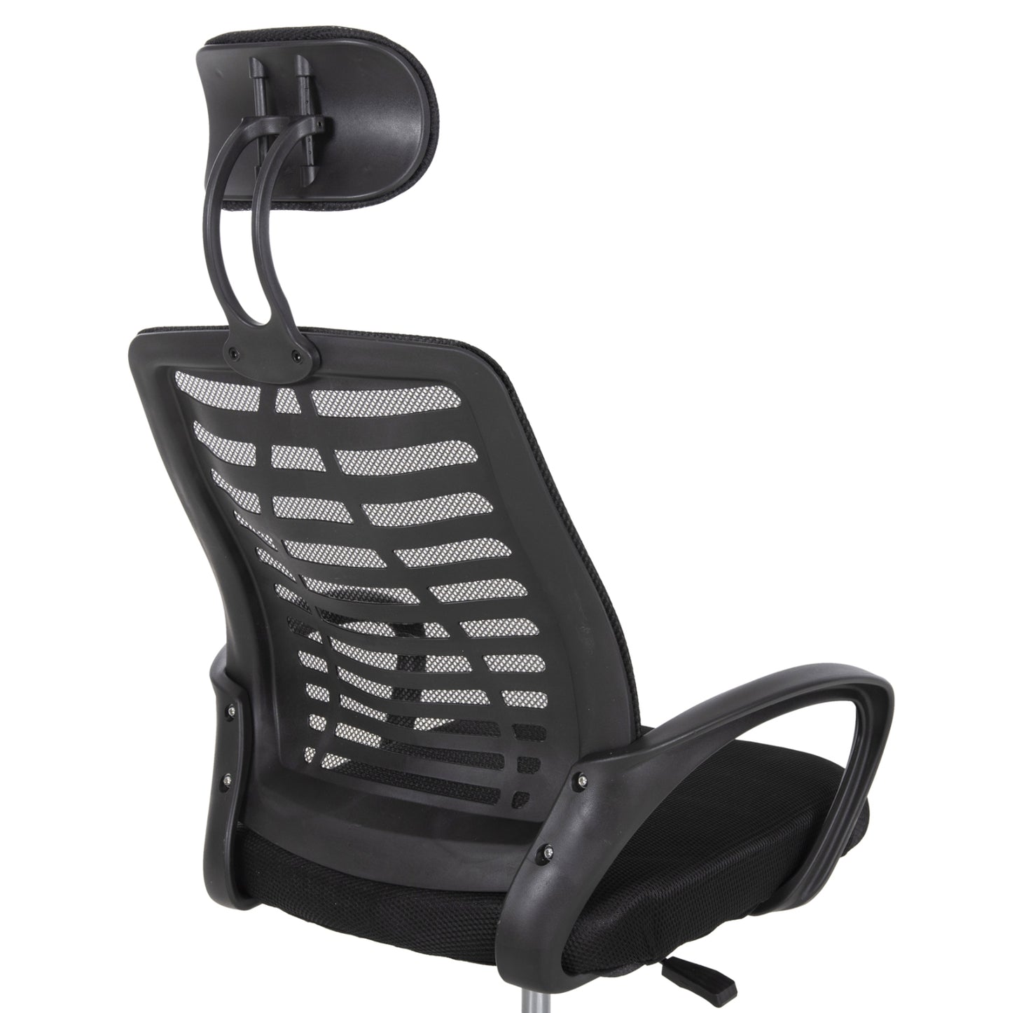ΚΑΡΕΚΛΑ ΓΡΑΦΕΙΟΥ TRAIL2 ΜΑΥΡΟ MESH-ΠΟΔΙ ΧΡΩΜΙΟΥ 62x59x120