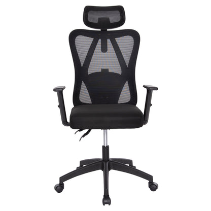 ΚΑΡΕΚΛΑ ΓΡΑΦΕΙΟΥ MEXER HM1195.01 ΜΑΥΡΟ MESH-PP ΒΑΣΗ 68x70x136Υεκ.