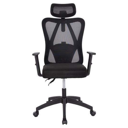 ΚΑΡΕΚΛΑ ΓΡΑΦΕΙΟΥ MEXER HM1195.01 ΜΑΥΡΟ MESH-PP ΒΑΣΗ 68x70x136Υεκ.