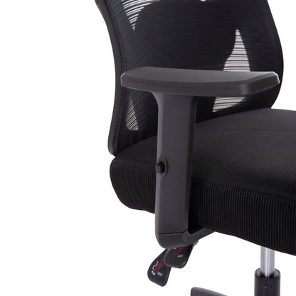 ΚΑΡΕΚΛΑ ΓΡΑΦΕΙΟΥ MEXER HM1195.01 ΜΑΥΡΟ MESH-PP ΒΑΣΗ 68x70x136Υεκ.