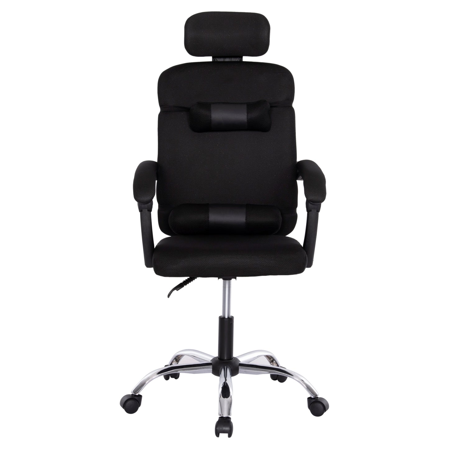 OFFICE CHAIR CRONER BLACK MESH METAL BASE 58x99x120