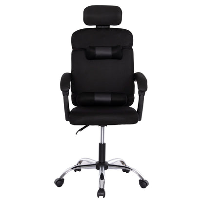 OFFICE CHAIR CRONER BLACK MESH METAL BASE 58x99x120