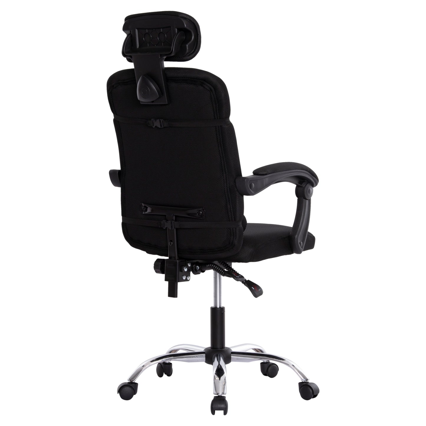 OFFICE CHAIR CRONER BLACK MESH METAL BASE 58x99x120