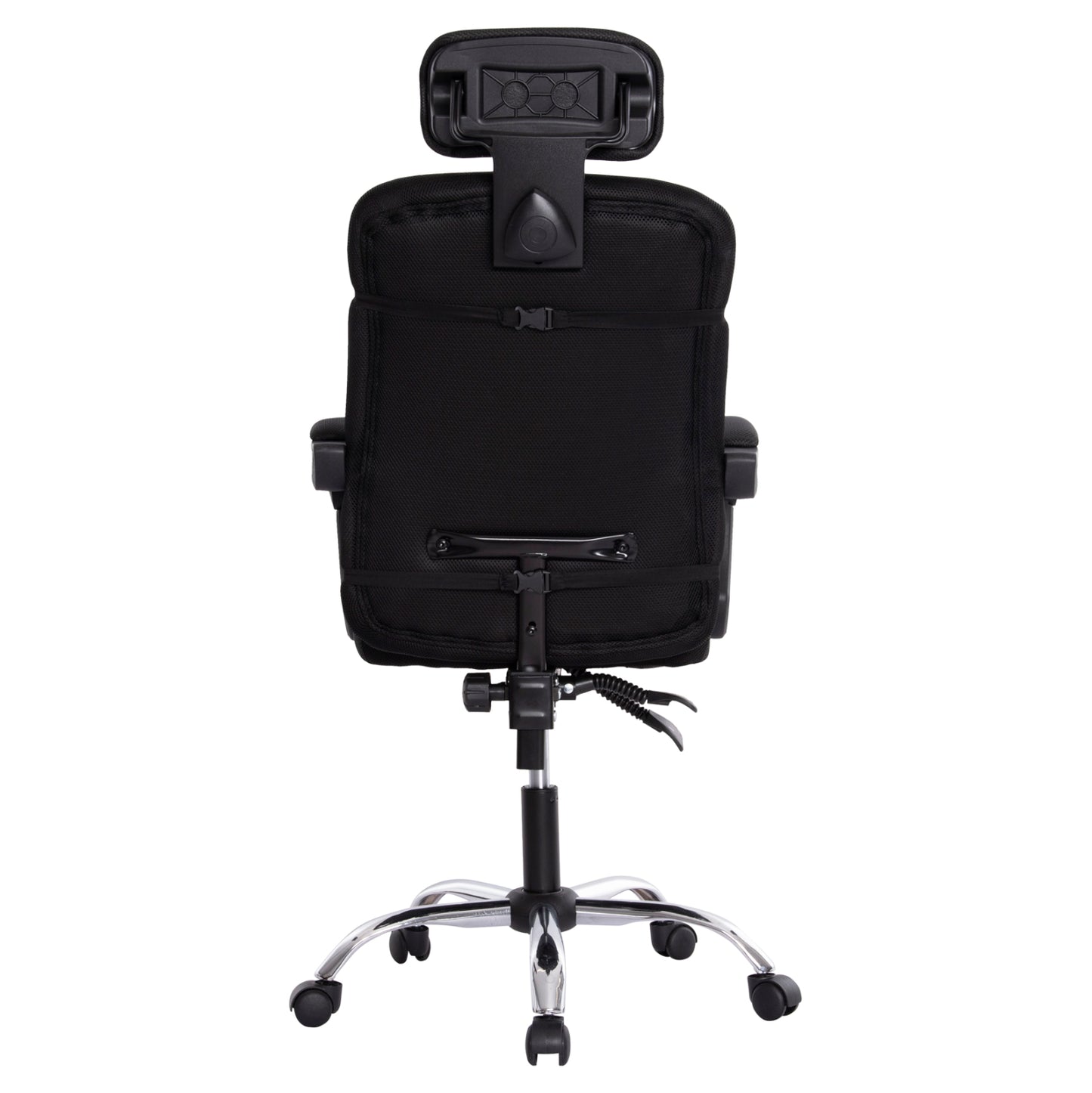 OFFICE CHAIR CRONER BLACK MESH METAL BASE 58x99x120