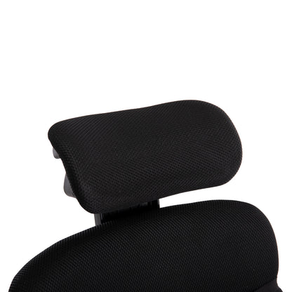 OFFICE CHAIR CRONER BLACK MESH METAL BASE 58x99x120
