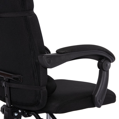 OFFICE CHAIR CRONER BLACK MESH METAL BASE 58x99x120