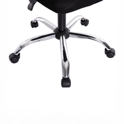 OFFICE CHAIR CRONER BLACK MESH METAL BASE 58x99x120