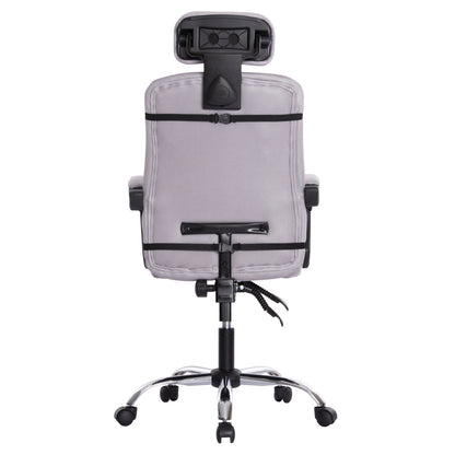 ΚΑΡΕΚΛΑ ΓΡΑΦΕΙΟΥ CRONER HM1196.02 ΓΚΡΙ MESH-ΜΕΤΑΛ.ΒΑΣΗ 58x67x124Υεκ.