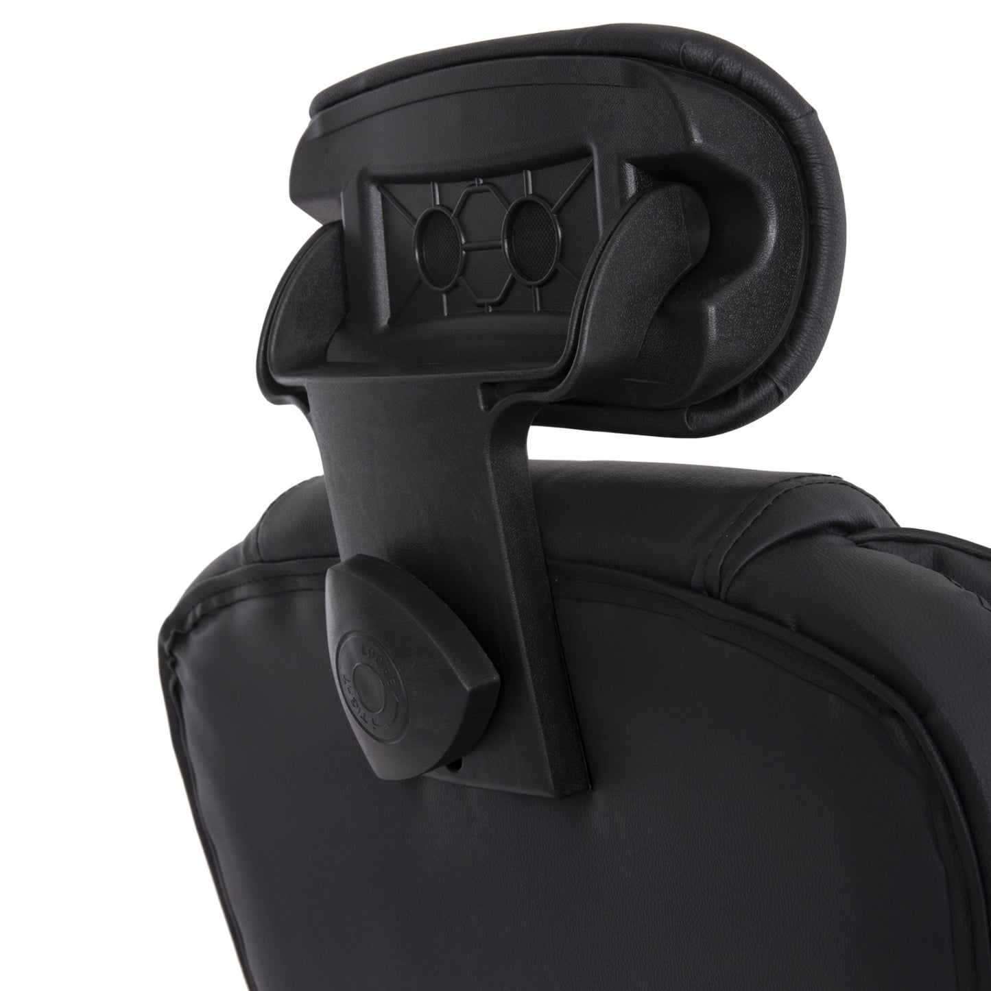 OFFICE CHAIR OCTAVIUS BLACK PVC METAL CHROME BASE 63x73x129