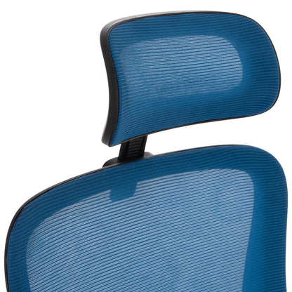 ΚΑΡΕΚΛΑ ΓΡΑΦΕΙΟΥ BLAZER ΜΠΛΕ MESH ΜΑΥΡΟΣ ΣΚΕΛΕΤΟΣ 60x58x110-130
