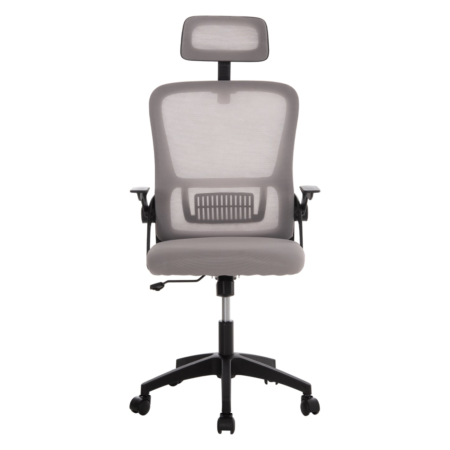 ΚΑΡΕΚΛΑ ΓΡΑΦΕΙΟΥ BLAZER ΓΚΡΙ MESH ΜΑΥΡΟΣ ΣΚΕΛΕΤΟΣ 60x58x110-130