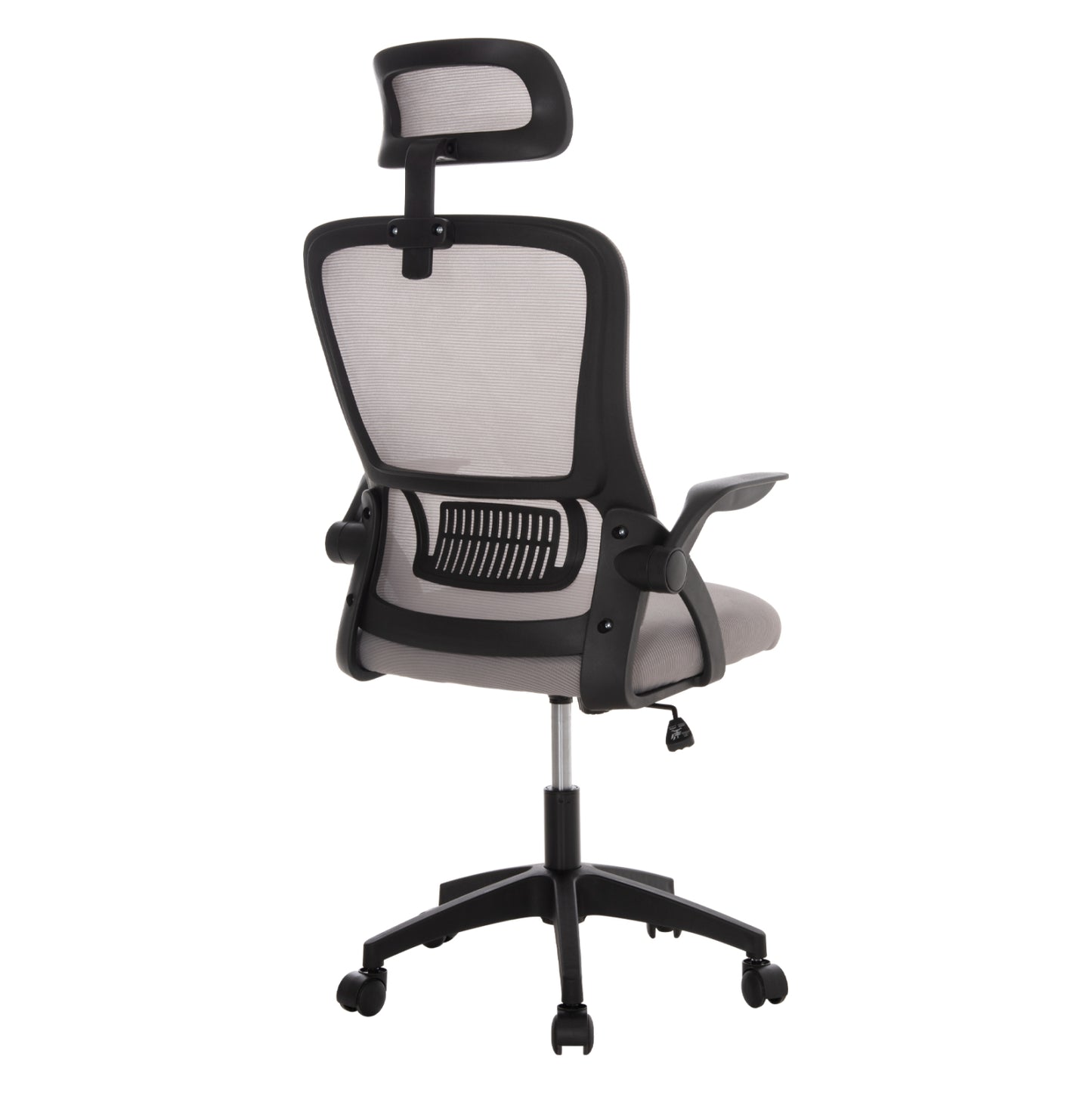 ΚΑΡΕΚΛΑ ΓΡΑΦΕΙΟΥ BLAZER ΓΚΡΙ MESH ΜΑΥΡΟΣ ΣΚΕΛΕΤΟΣ 60x58x110-130
