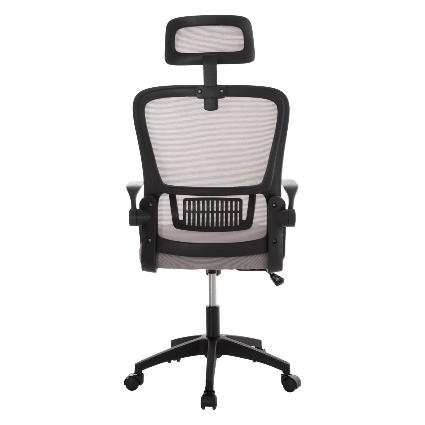 ΚΑΡΕΚΛΑ ΓΡΑΦΕΙΟΥ BLAZER ΓΚΡΙ MESH ΜΑΥΡΟΣ ΣΚΕΛΕΤΟΣ 60x58x110-130