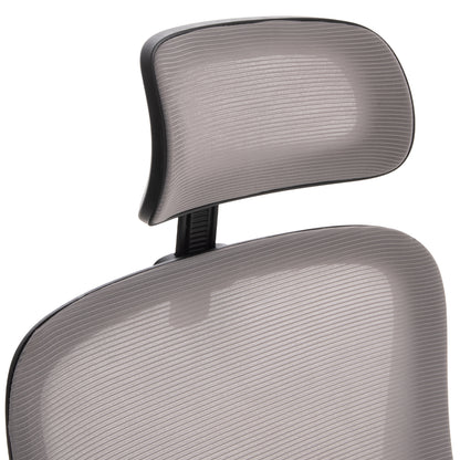 ΚΑΡΕΚΛΑ ΓΡΑΦΕΙΟΥ BLAZER ΓΚΡΙ MESH ΜΑΥΡΟΣ ΣΚΕΛΕΤΟΣ 60x58x110-130
