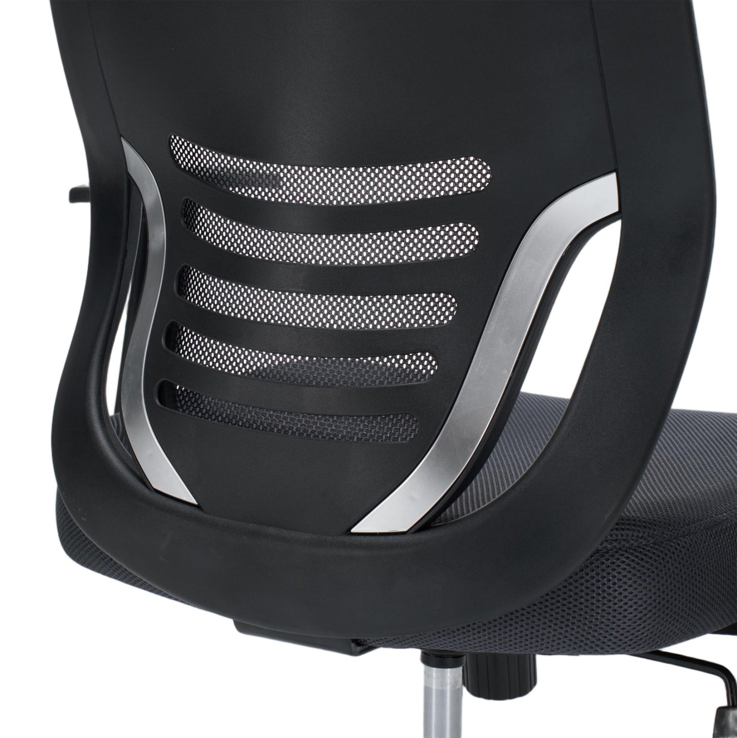 ΚΑΡΕΚΛΑ ΓΡΑΦΕΙΟΥ BRIEF ΓΚΡΙ MESH ΒΑΣΗ ΧΡΩΜΙΟΥ 63x64x122