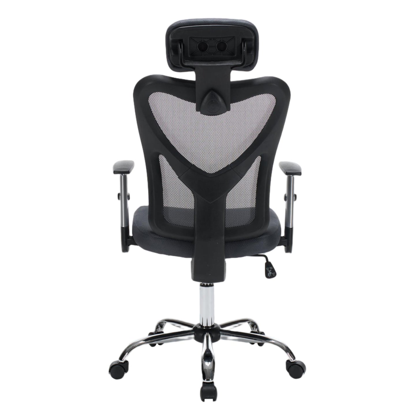 ΚΑΡΕΚΛΑ ΓΡΑΦΕΙΟΥ CUORE ΜΑΥΡΟΣ ΣΚΕΛΕΤΟΣ ΓΚΡΙ MESH 63x61x125