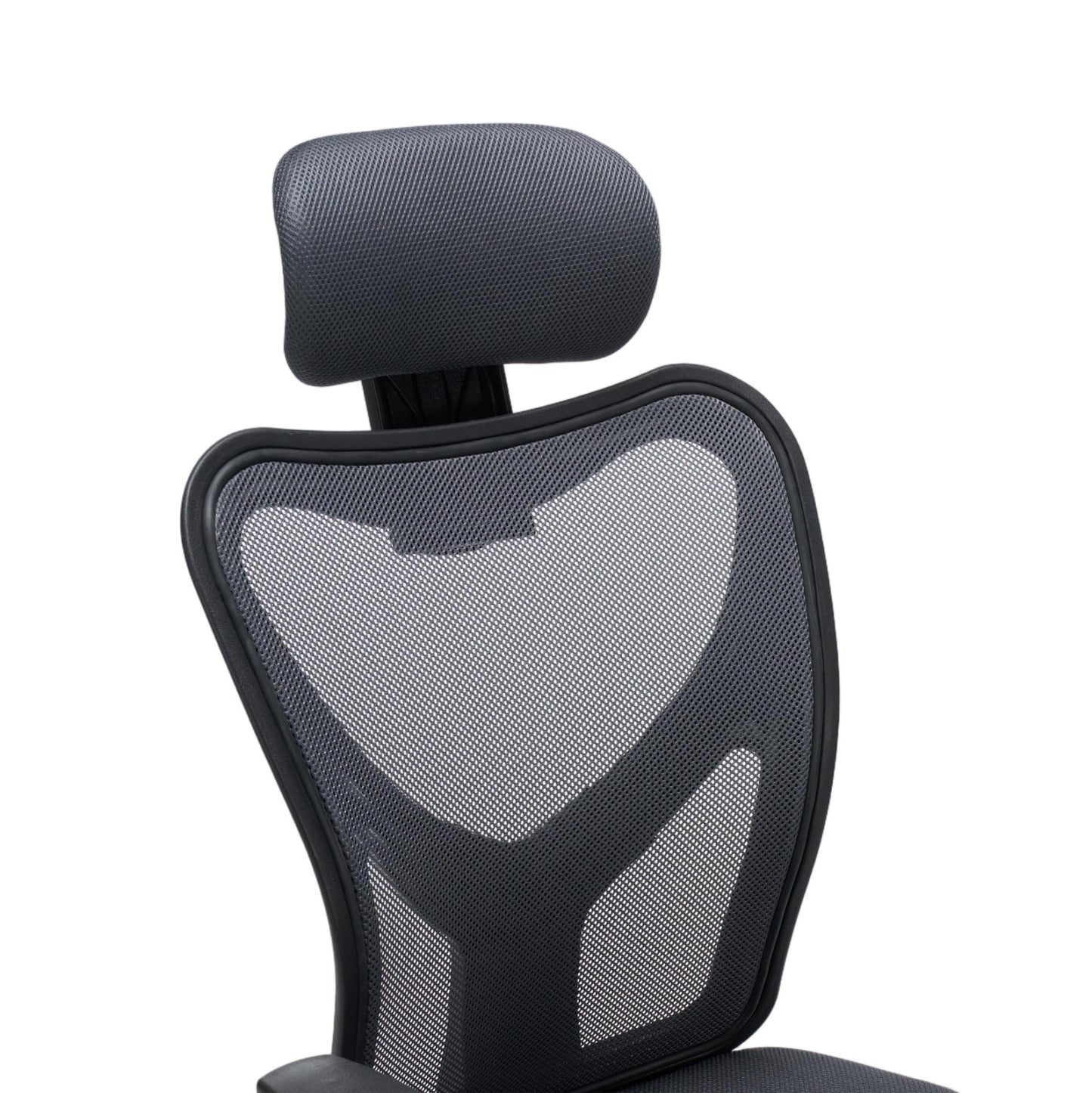 ΚΑΡΕΚΛΑ ΓΡΑΦΕΙΟΥ CUORE ΜΑΥΡΟΣ ΣΚΕΛΕΤΟΣ ΓΚΡΙ MESH 63x61x125