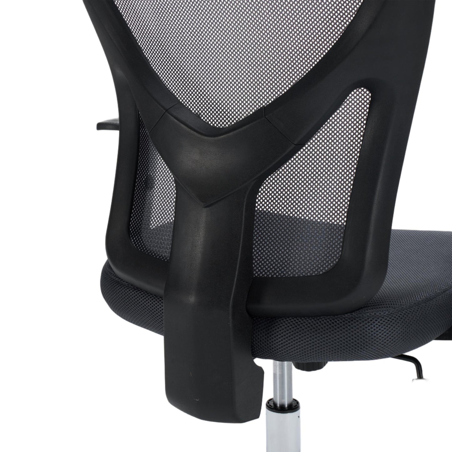 ΚΑΡΕΚΛΑ ΓΡΑΦΕΙΟΥ CUORE ΜΑΥΡΟΣ ΣΚΕΛΕΤΟΣ ΓΚΡΙ MESH 63x61x125