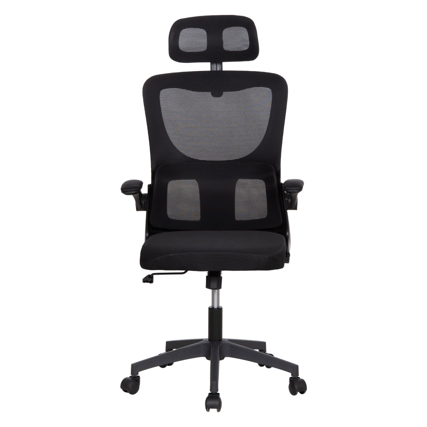 ΚΑΡΕΚΛΑ ΓΡΑΦΕΙΟΥ KESI ΜΑΥΡO MESH & PP 61x62x125