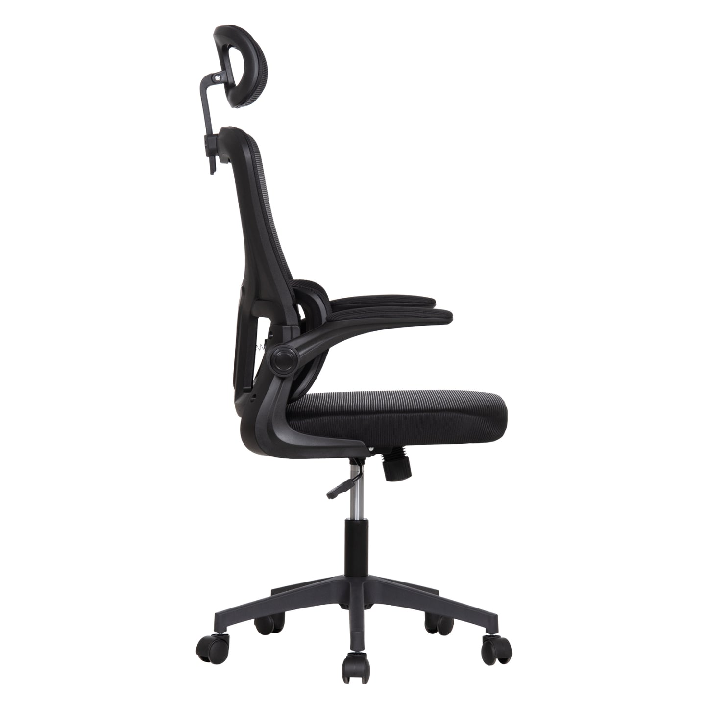 ΚΑΡΕΚΛΑ ΓΡΑΦΕΙΟΥ KESI ΜΑΥΡO MESH & PP 61x62x125