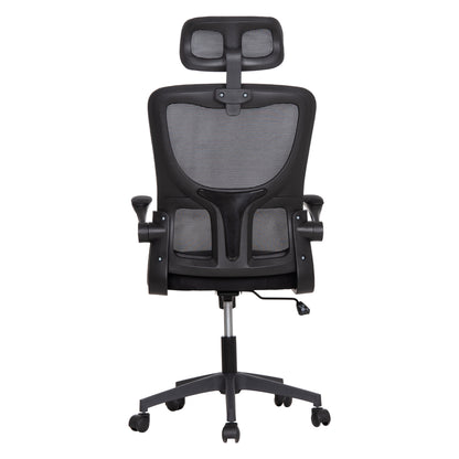 ΚΑΡΕΚΛΑ ΓΡΑΦΕΙΟΥ KESI ΜΑΥΡO MESH & PP 61x62x125