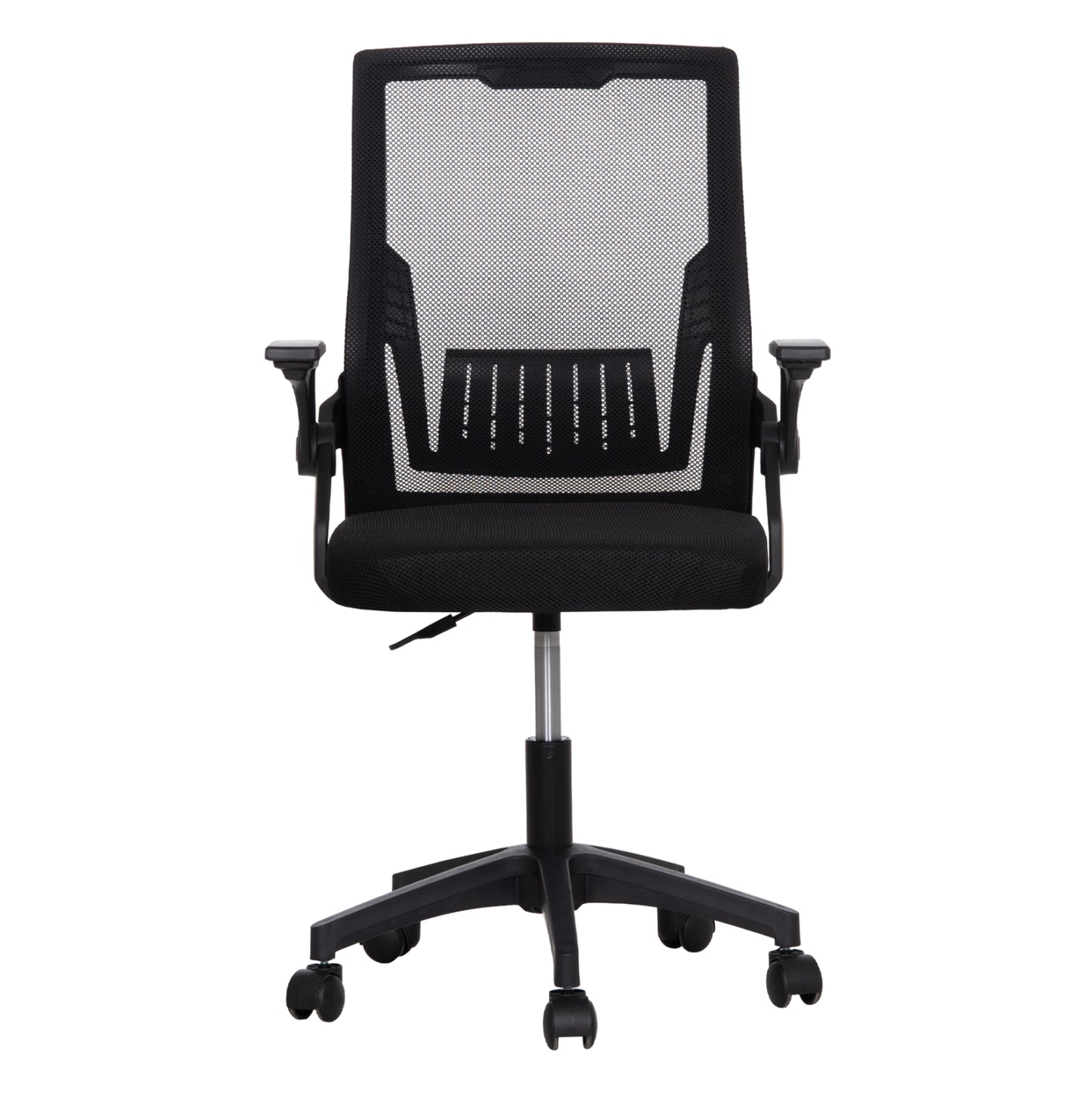 ΚΑΡΕΚΛΑ ΓΡΑΦΕΙΟΥ ZENITH PP & MESH ΥΦΑΣΜΑ-ΜΑΥΡΟ 58x55x100