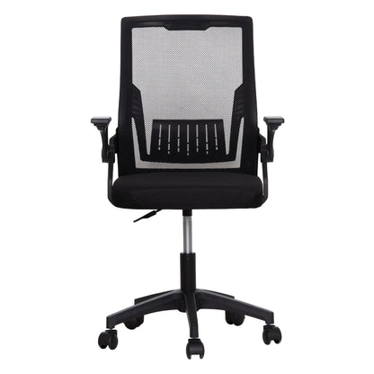 ΚΑΡΕΚΛΑ ΓΡΑΦΕΙΟΥ ZENITH PP & MESH ΥΦΑΣΜΑ-ΜΑΥΡΟ 58x55x100