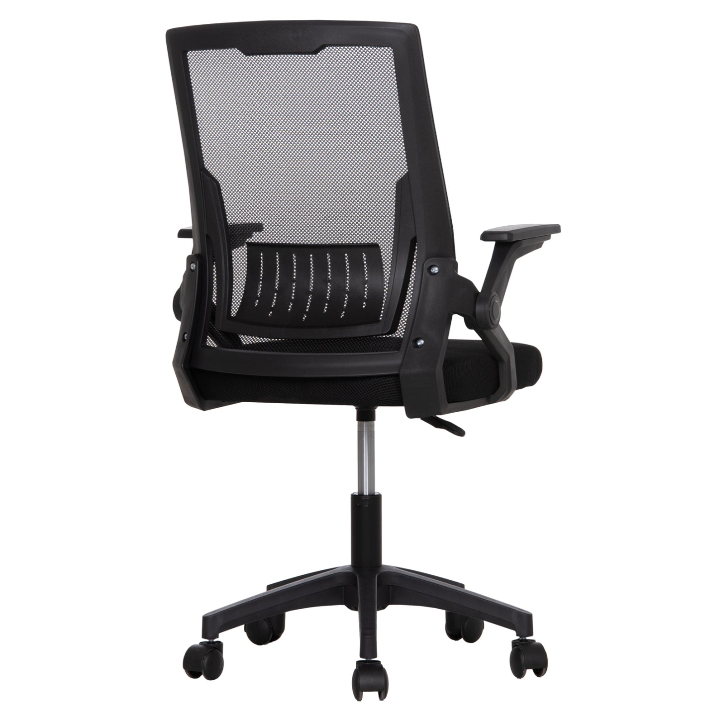 ΚΑΡΕΚΛΑ ΓΡΑΦΕΙΟΥ ZENITH PP & MESH ΥΦΑΣΜΑ-ΜΑΥΡΟ 58x55x100