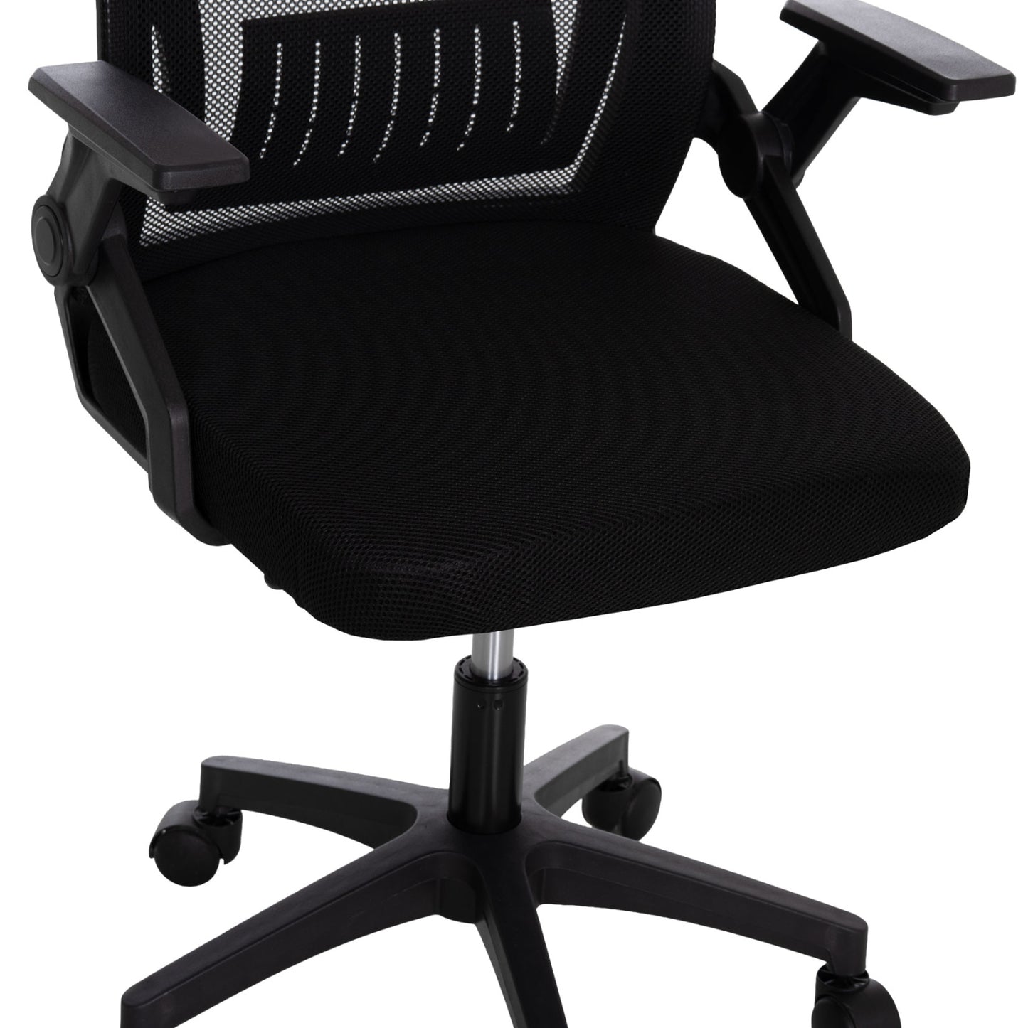 ΚΑΡΕΚΛΑ ΓΡΑΦΕΙΟΥ ZENITH PP & MESH ΥΦΑΣΜΑ-ΜΑΥΡΟ 58x55x100