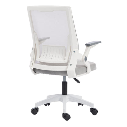 ΚΑΡΕΚΛΑ ΓΡΑΦΕΙΟΥ ZENITH ΛΕΥΚΟ PP-ΑΝΟΙΧΤΟ ΓΚΡΙ MESH 60x60x92-100
