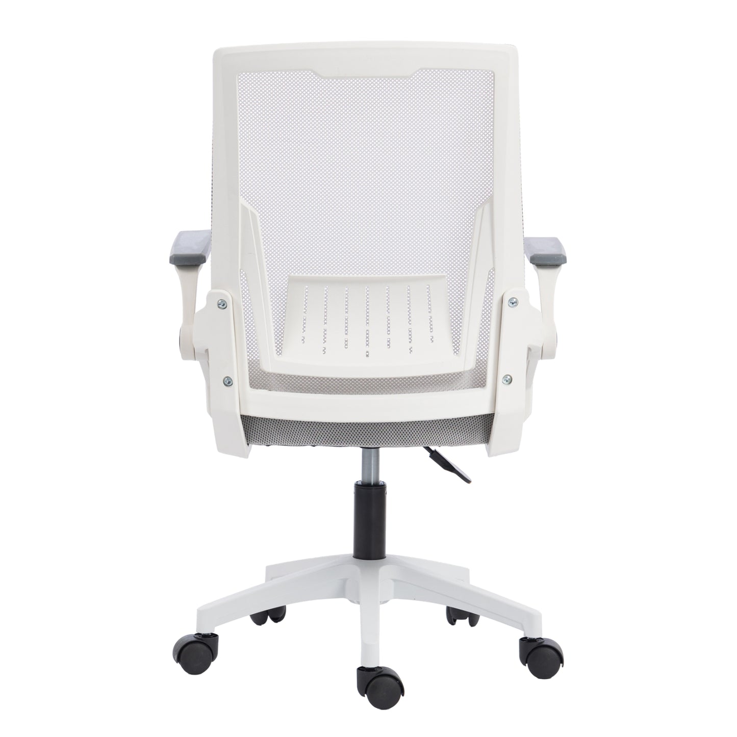 ΚΑΡΕΚΛΑ ΓΡΑΦΕΙΟΥ ZENITH ΛΕΥΚΟ PP-ΑΝΟΙΧΤΟ ΓΚΡΙ MESH 60x60x92-100