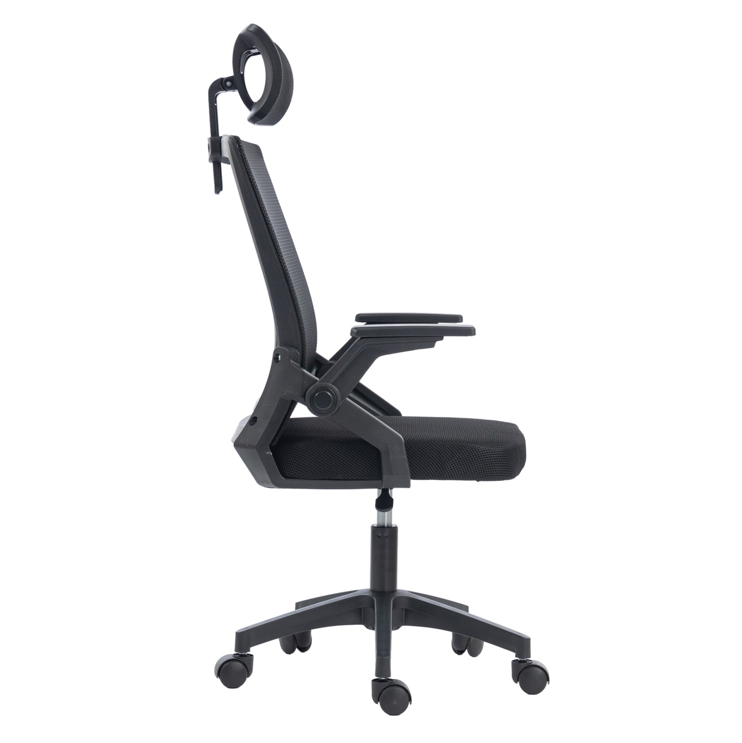 ΚΑΡΕΚΛΑ ΓΡΑΦΕΙΟΥ MATRON ΜΑΥΡO PP & MESH ΥΦΑΣΜΑ 47x47x128