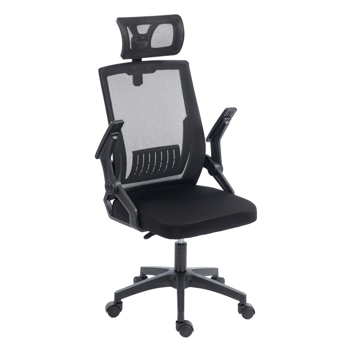 ΚΑΡΕΚΛΑ ΓΡΑΦΕΙΟΥ MATRON ΜΑΥΡO PP & MESH ΥΦΑΣΜΑ 47x47x128