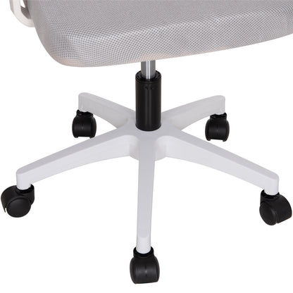 ΚΑΡΕΚΛΑ ΓΡΑΦΕΙΟΥ MATRON ΛΕΥΚΟ PP-ΑΝΟΙΧΤΟ ΓΚΡΙ MESH 59x55x115