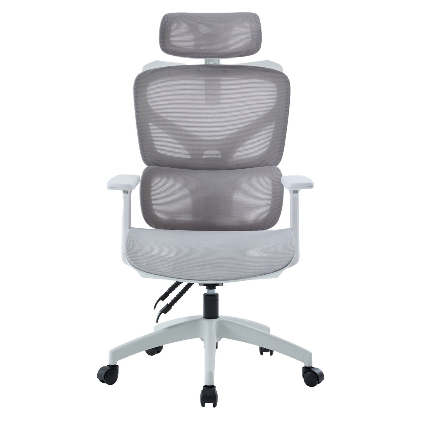 ΚΑΡΕΚΛΑ ΓΡΑΦΕΙΟΥ APEX ΛΕΥΚΟ PP-ΑΝΟΙΧΤΟ ΓΚΡΙ MESH 68x68x120-130